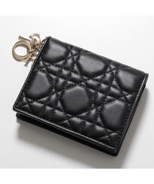 在庫一掃セール 特別ファッション - Dior 二つ折り財布 黒 レザー 小物