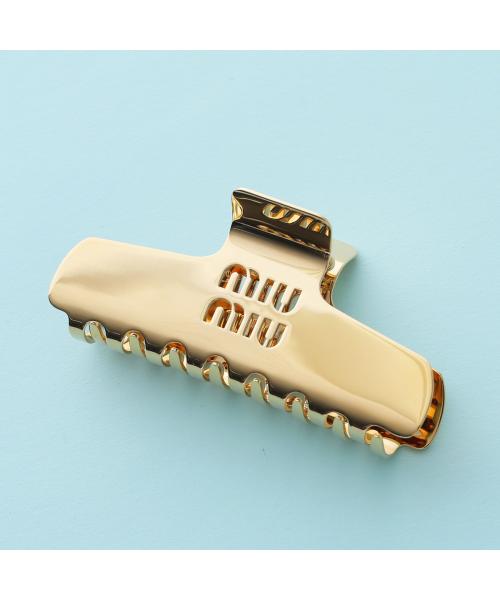 ミュウミュウ Miu Miu MIUMIU ヘアクリップ 5IF218 2DTU ロゴ