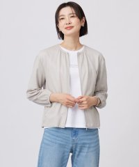 J.PRESS LADIES（LARGE SIZE）/【接触冷感・洗える】シアー ブルゾン/508031192