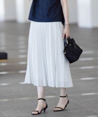 J.PRESS LADIES（LARGE SIZE）/【洗える】シアータフタ プリーツ スカート/508120052