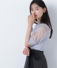 NATURAL BEAUTY BASIC/シアースリットスリーブニット/508167666
