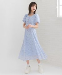 REDYAZEL/フラワープリントバルーンスリーブワンピース/508177043