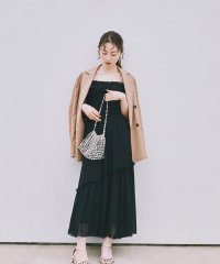 NATURAL BEAUTY BASIC/フリルシャーリングキャミワンピース/508177060