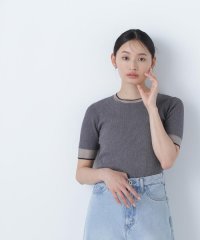 NATURAL BEAUTY BASIC/バイカラーラメシアーニット/508177068