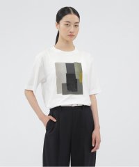 MARGARET HOWELL/COLLAGE PRINT COTTON  JERSEY TOP/508177128