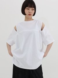 LASUD/ラシュッド LASUD ショルダースリットデザインカットソー/508179274