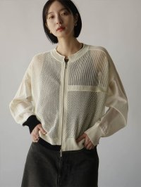 RADIATE/ラディエイト RADIATE メッシュ×シアー配色ダブルジップブルゾン/508179276