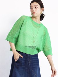 GRANDTABLE/グランターブル Grandtable メッシュニットプルオーバー/508179303