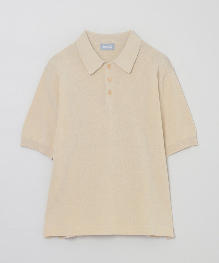 GREY LABEL リネンミックスニットポロ(507922954