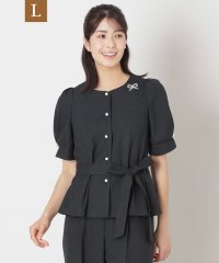 TO BE CHIC(L SIZE)/【L】リネンライク ブラウスジャケット/508130540