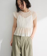 Green Parks/グリーン パークス Green Parks ・ELENCARE DUE ドッキングレースブラウス/508171362