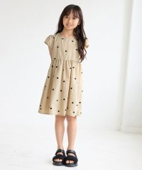 ROPE' PICNIC　KIDS/【KIDS/キッズ】ハート刺繍キャップスリーブナイロンワンピース/508173463