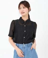 MISCH MASCH/ミッシュマッシュ MISCH MASCH 2025春夏新作 シアー半袖シャツ/508173836