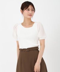 MISCH MASCH/ミッシュマッシュ MISCH MASCH 2025春夏新作 アシメリブシアー袖ニット/508173849