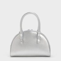 CHARLES & KEITH/サテン ハールムーンボウリングバッグ/508175065