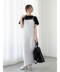 Te chichi TERRASSE/無地/ラメボーダーカットキャミワンピース/508180707