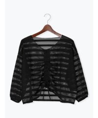 Te chichi TERRASSE/メッシュボーダーシャーリングトップス/508180714