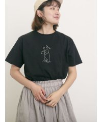 Samansa Mos2/◎アニマル刺繍Tシャツ/508180822