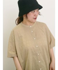 Samansa Mos2/◎ドットドビーバンドカラーブラウス/508180826