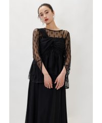 niana/ニアナ niana リボンベストセットアップドレス 2点セット チュール ビスチェ 結婚式 二次会 成人式 同窓会 パーティードレス オケージョンドレス お呼ば/508181104