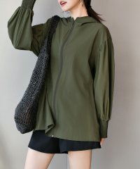 TeddyShop/テディショップ Teddyshop 【UVカット率 99%以上】レディース水着 ぽわん袖が可愛い。長袖フード付きハイネックフレアラッシュパーカー/508181133