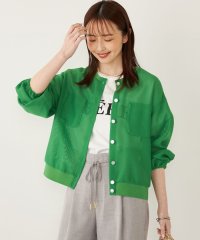 SHIPS Colors WOMEN/《予約》SHIPS Colors:〈手洗い可能〉メッシュ ノーカラー ハオリ 2◆/508181144