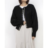 BAZAINE/バゼーヌ BAZAINE パール付きふんわりニット/508181223