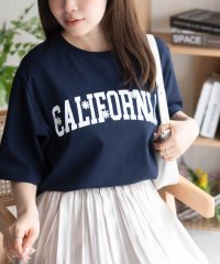 MAC HOUSE/マックハウス Mac－House フラワー刺繍カレッジTシャツ/508181269