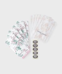  LAURA ASHLEY/【WEB限定／お配りギフトにおすすめ！／ラッピング資材付き】アップルブロッサム柄 タオルハンカチ 5枚セット/508181292