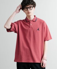 Rocky Monroe/ロッキーモンロー Rocky Monroe ポロシャツ 半袖 鹿の子 メンズ レディース オーバーサイズ 通気性 無地 ロゴ刺繍 ワンポイント ラインリブ CA/508181297