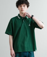 Rocky Monroe/ロッキーモンロー Rocky Monroe ポロシャツ 半袖 鹿の子 メンズ レディース オーバーサイズ 通気性 無地 ロゴ刺繍 ワンポイント ラインリブ CA/508181297