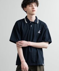 Rocky Monroe/ロッキーモンロー Rocky Monroe ポロシャツ 半袖 鹿の子 メンズ レディース オーバーサイズ 通気性 無地 ロゴ刺繍 ワンポイント ラインリブ CA/508181297