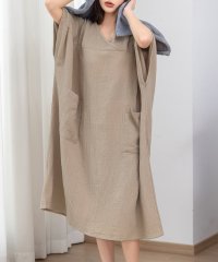 TeddyShop/テディショップ Teddyshop レディース 湯あがりにマスト。リラクシードルマンスリーブコットンワンピース/508181333