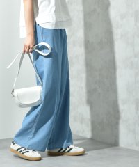 INTERPLANET/インタープラネット INTERPLANET ライトデニムワイドパンツ/508181401