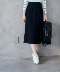 12Twelve Agenda/トゥエルブアジェンダ 12Twelve Agenda バーズアイブッチャーフラップデザインタイトスカート/508181408