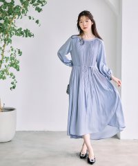 12Twelve Agenda/トゥエルブアジェンダ 12Twelve Agenda ソフトサテン消しプリーツ前後差ヘムワンピース/508181411