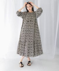 URBAN RESEARCH ROSSO/sara mallika　COTTON LUREX RIPPLE PRINT DRESS/508181663