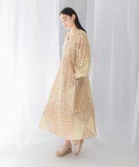 URBAN RESEARCH ROSSO/sara mallika　COTTON LUREX SCARF PRINT DRESS/508181664