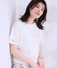 SHOO・LA・RUE　DRESKIP/【UVカット/洗える】お袖シアーがヘルシーに フレアスリーブサマーニット/508181701