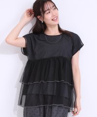SHOO・LA・RUE　DRESKIP/シューラルー／ドレスキップ SHOO・LA・RUE/DRESKIP 【2点セット】Tシャツ＋チュールトップス/508181703