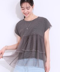 SHOO・LA・RUE　DRESKIP/シューラルー／ドレスキップ SHOO・LA・RUE/DRESKIP 【2点セット】Tシャツ＋チュールトップス/508181703
