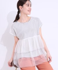 SHOO・LA・RUE　DRESKIP/シューラルー／ドレスキップ SHOO・LA・RUE/DRESKIP 【2点セット】Tシャツ＋チュールトップス/508181703