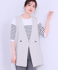 SHOO・LA・RUE　DRESKIP/シューラルー／ドレスキップ SHOO・LA・RUE/DRESKIP 【イジケア】麻調ダブルベスト/508181722