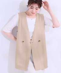 SHOO・LA・RUE　DRESKIP/シューラルー／ドレスキップ SHOO・LA・RUE/DRESKIP 【イジケア】麻調ダブルベスト/508181722