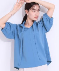 SHOO・LA・RUE　DRESKIP/シューラルー／ドレスキップ SHOO・LA・RUE/DRESKIP ひんやり フリルリボンブラウス5分袖/508181726