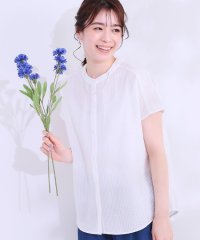 SHOO・LA・RUE/【洗える/S－LL】涼やかで好印象 サッカーブラウス/508181727