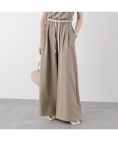 モニーレ MONILE MONiLE ワイドパンツ 002749 ダブルウエスト モニーレ MONILE MONiLE ワイドパンツ 002749 ダブルウエスト