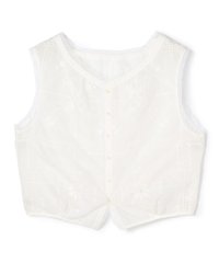 MACPHEE/ビンテージエンブロイダリー ショートブラウス/508181809