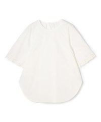 MACPHEE/エンブロイダリーレース ワイドプルオーバーブラウス/508181810