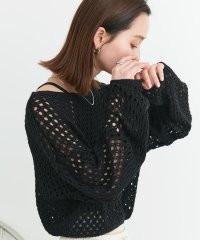 ad thie/アドティエ ad thie 【2025SS新作】ショート丈透かし編みニットプルオーバー/508181986